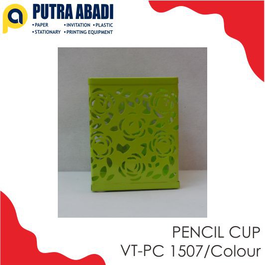 

Pen Holder / Tempat Pensil Kotak Jaring Bunga V-Tec