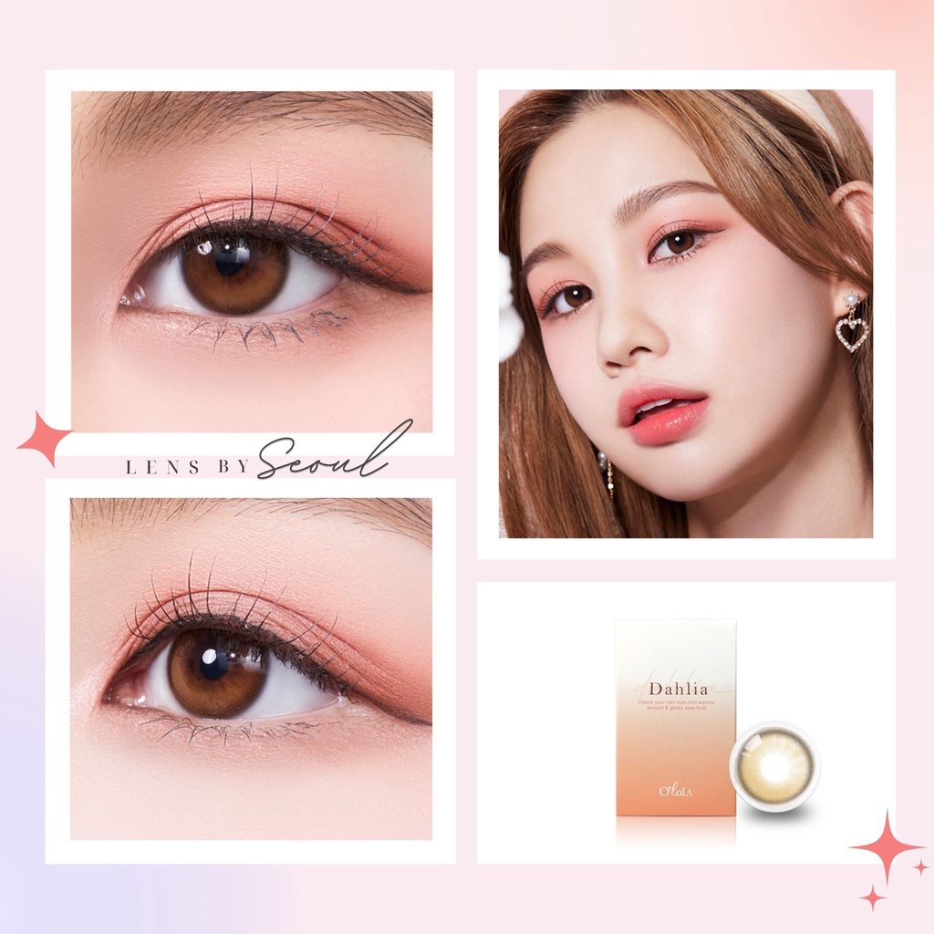 LENSBYSEOUL O'lola Dahlia - Brown Korea Natural Contact Softlens