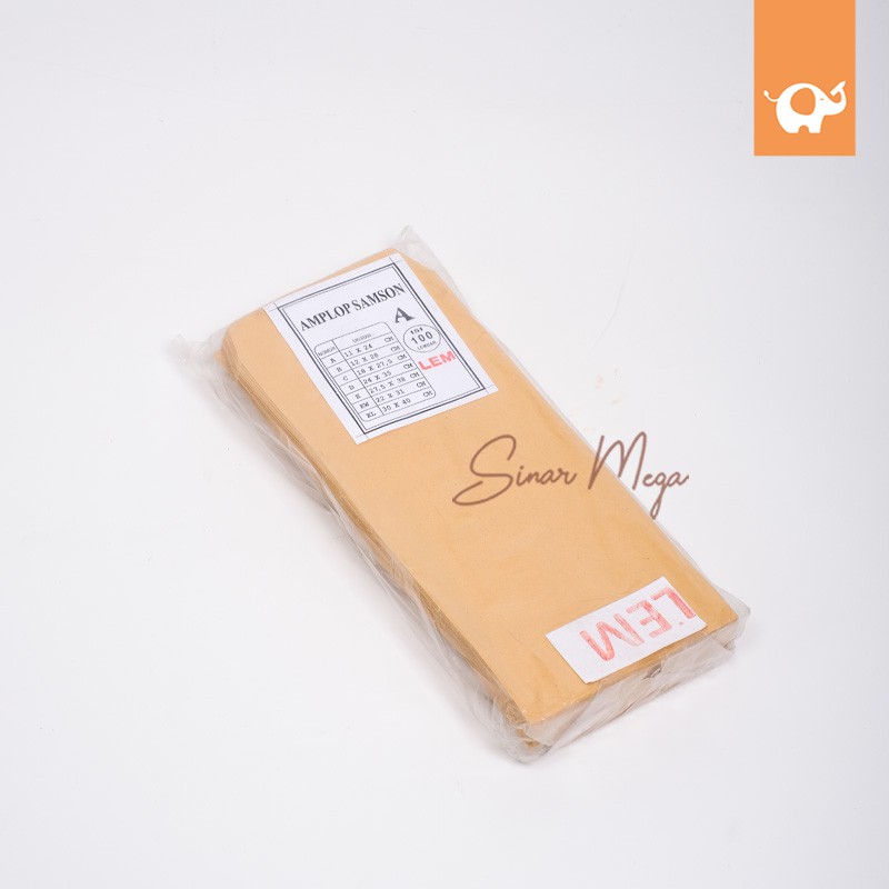 

Guanaco Amplop Samson Coklat A Kabinet (LEM) Pak Isi 100 buah Murah Berkualitas
