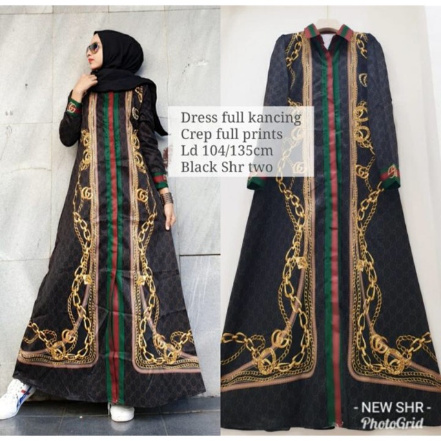 ( TERMURAH ) MAXY DRESS GUCCI BY SHR CANTIK