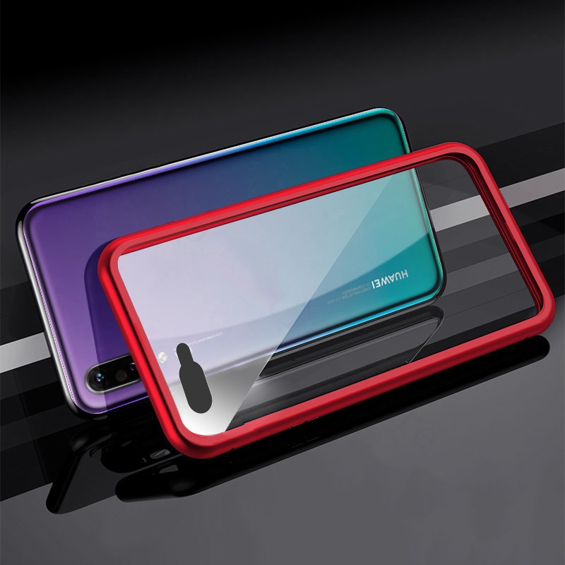Roxyroxy - Case Magnetic Metal Glass Hardcase Samsung Note 8 - Note 9