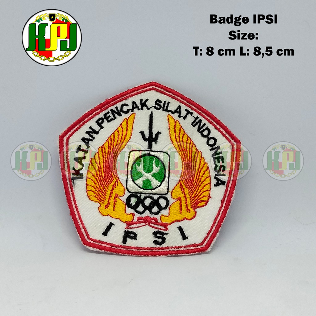 Bed/badge bordir logo sekolah custom kesatuan IPSI