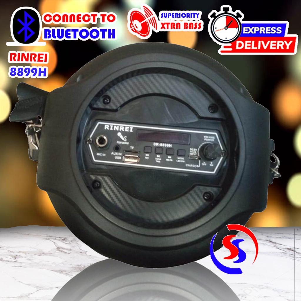 SPEAKER MEETING BLUETOOTH RINREI 8899H GARANSI RESMI BONUS MIC WIRELESS