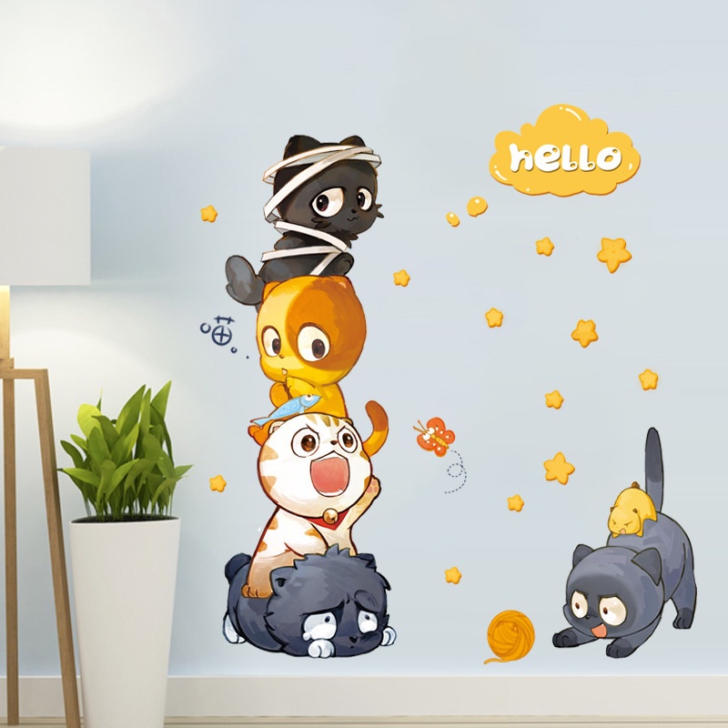 WALLSTICKER WALL STIKER SETIKER STICKER DINDING HEWAN ANJING DOG DEKORASI TEMBOK RUANG TAMU KELUARGA KAMAR TIDUR ANAK ANAK COWOK CEWEK HIASAN DEKOR DECOR TEMPELAN WALPAPER WALLPAPER PAPER ANIMAL GAMBAR MOTIF BINATANG CAT CATS KUCING ANJING DOGS LUCU