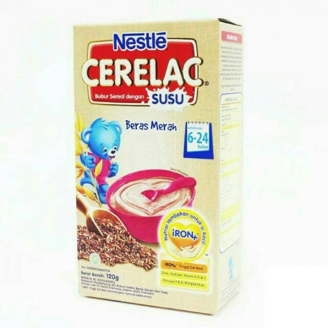 Bubur bayi nestle cerelac beras merah susu 120g