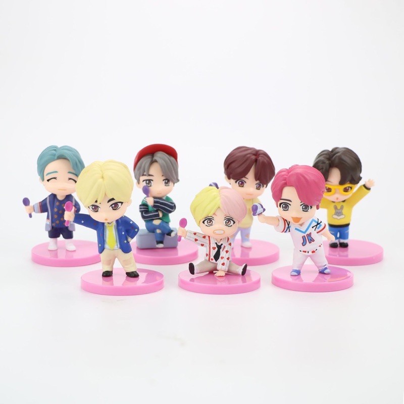 Action Figure BTS Army KWS SET 7 pcs ALL MEMBER V Jimin SUGA Jin RM Hope Jung kook