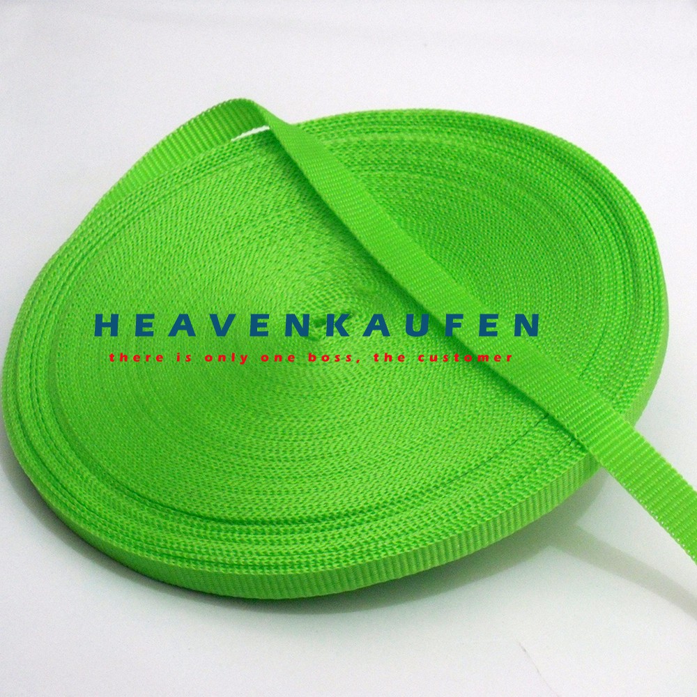 Tali Webbing Lanyard 1 cm Hijau Muda Meteran