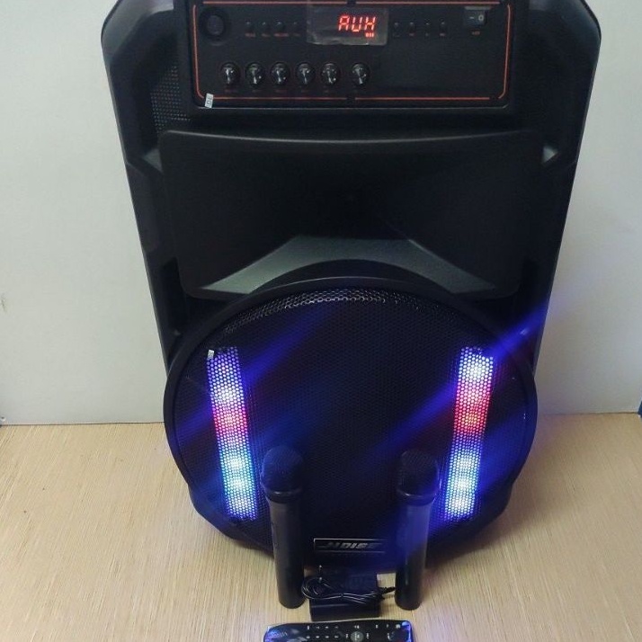 Speaker Portable Noise 15 inch Type 899,gratis 2 buah mic wireless