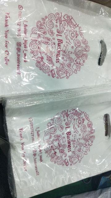 Sablon Plastik Hd Plong 20 X 28 Cm | Plastik Sablon Kresek Shopping Bag Plastik Plong