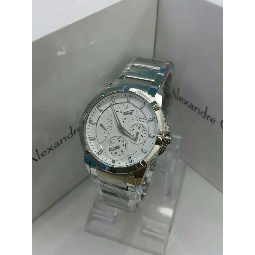 ORIGINAL ALEXANDRE CHRISTIE AC 2503 WANITA ORIGINAL SILVER