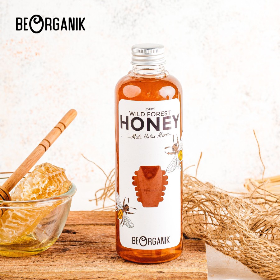 Madu Hutan Beorganik 350gr - Natural Raw Forest Honey Asli
