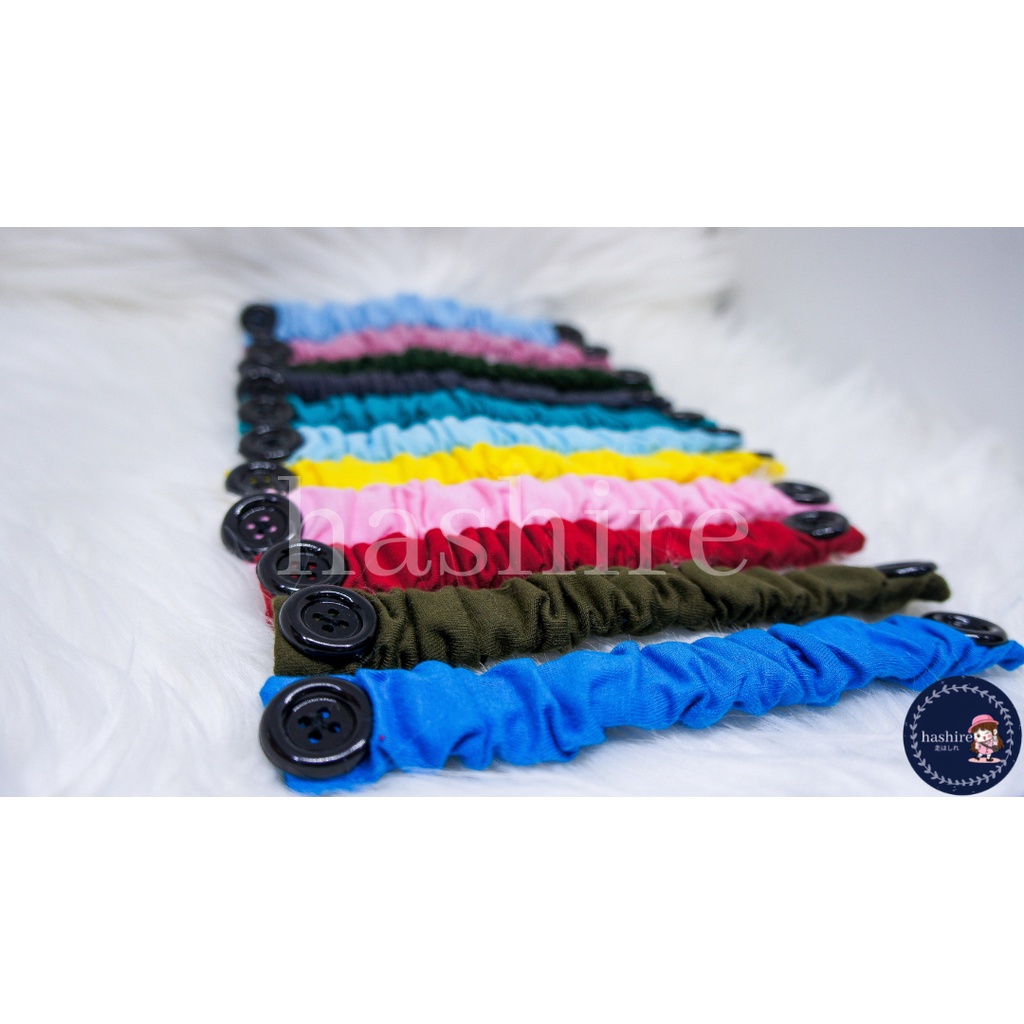 Konektor Hijab Kancing Premium Quality Polos (READY) / Penghubung masker earloop / Tali Masker