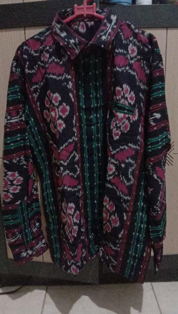 Couple Tenun Meira X Kemeja Panjang