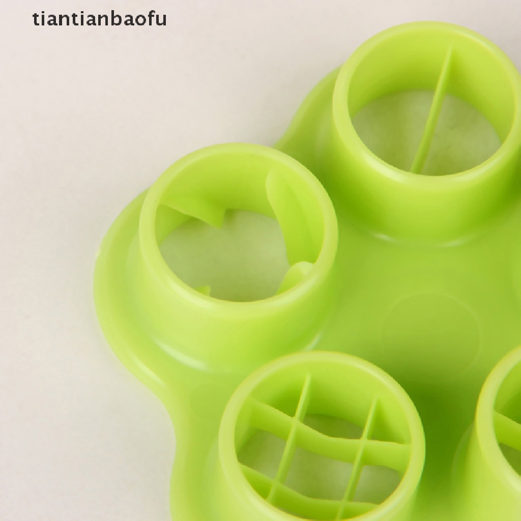 [tiantianbaofu] 5 in 1 Flower Crab Octopus Style Ham Sausage Cutter Barbecue Hot Dogs Cutter