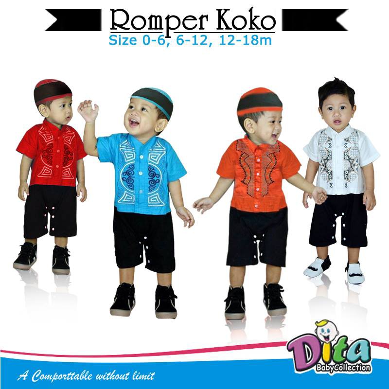 Grosir romper koko baby, Romper koko  , romper baby , baju baby , baju baby romper , romper anak