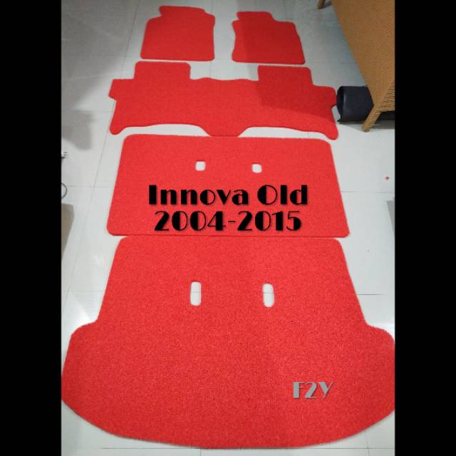 Karpet Mobil Mie Bihun INNOVA OLD, REBORN, CAPTAIN SEAT Full Set Bagasi