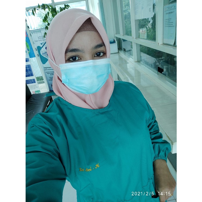 GOWN APD Gown Drill 5L Overall Drill Ponco Special Order Surgical Terlaris Klinik Puskesmas