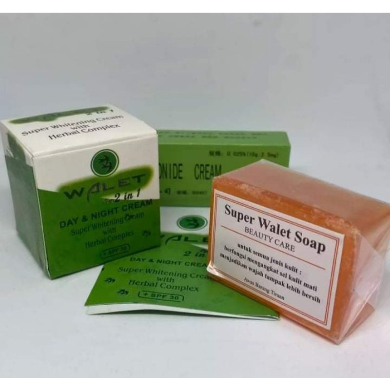 CREAM WALET 2IN1 ORIGINAL ( krim siang, Krim Malam, Salep Anti Alergi, Sabun)