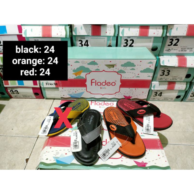 (WAJIB TANYA STOK) Sandal jepit anak fladeo kids size 24