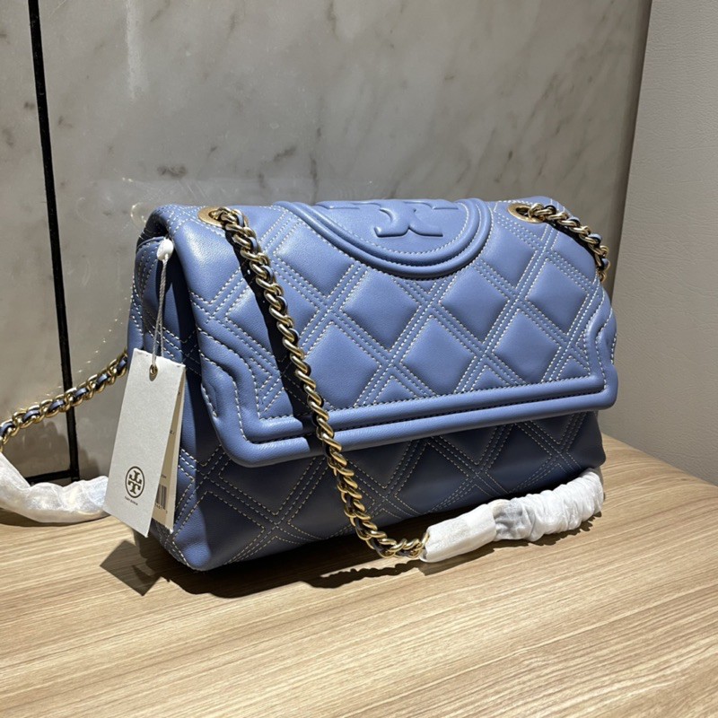 TORY BURCH FLEMING SOFT CONTRAST STITCH CONVERTIBLE MEDIUM