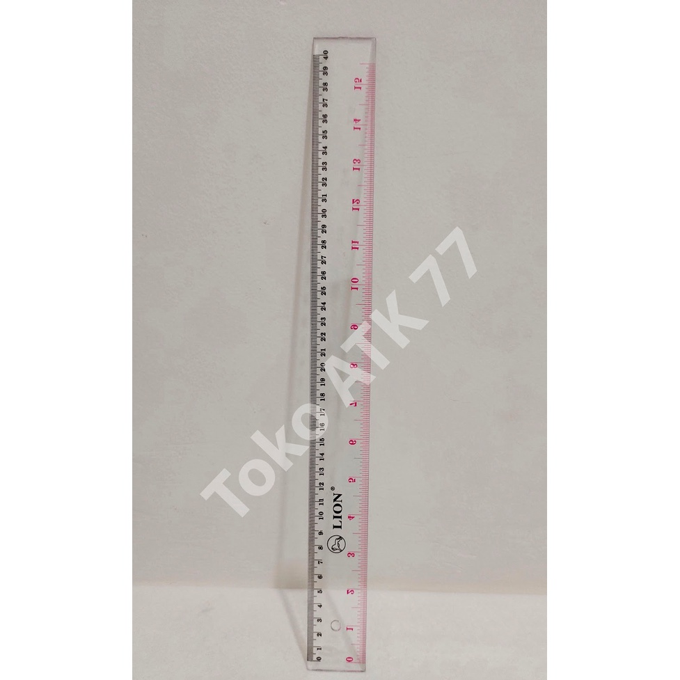 

Penggaris Ruler Mistar Garisan Merk Lion 40cm READY STOCK