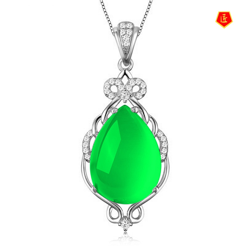 [Ready Stock]Fairy Crystal Rose Quartz Pendant Female Elegant Graceful