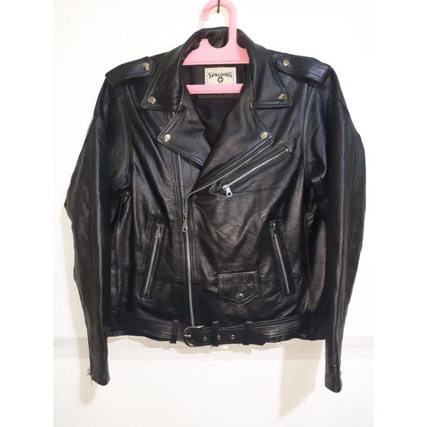 JAKET KULIT PRIA MODEL RAMONES SECOND