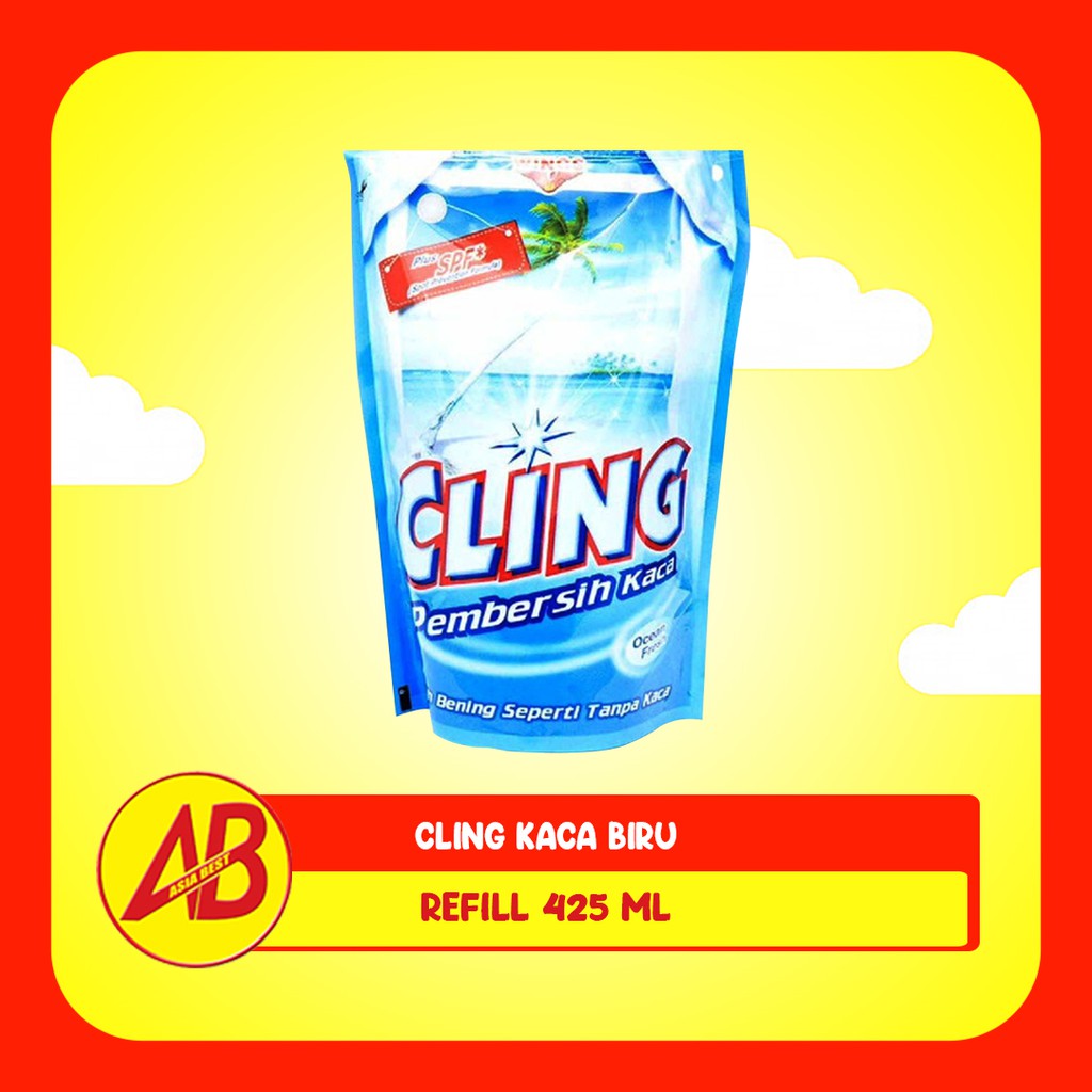 Cling Kaca Biru Refill 425 Ml ( Khusus Sumatera Utara )