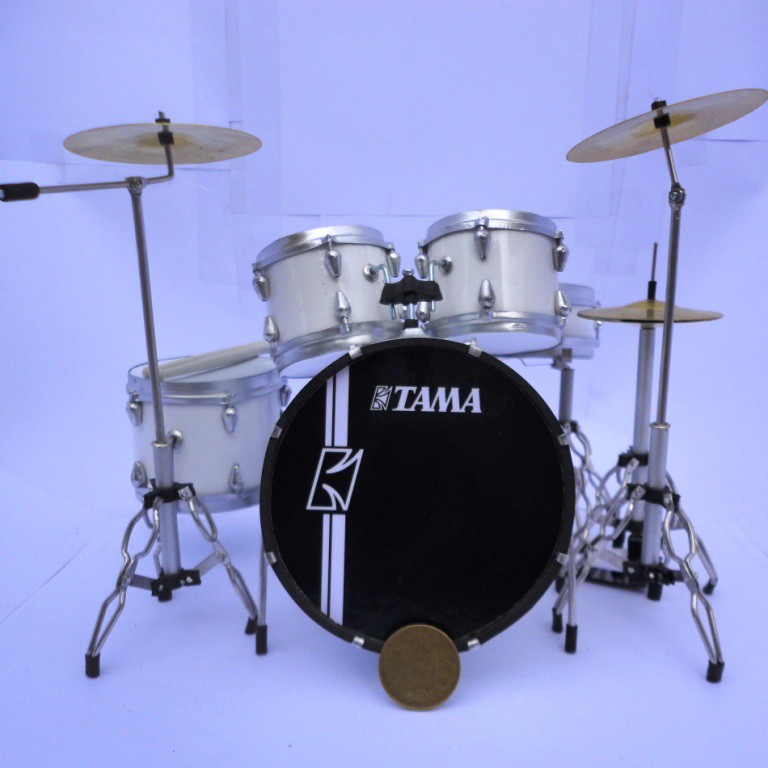 Miniatur Drum Tama Superstar Hyperdrive Sugar White