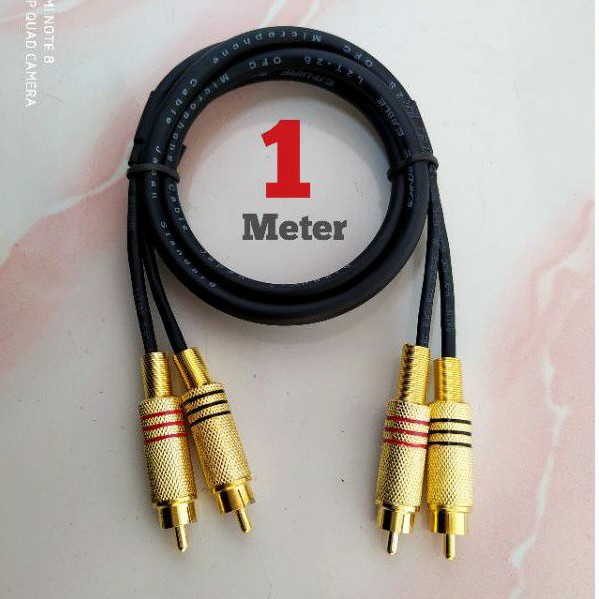 Kabel rca 2 ke 2 kabel canare 1 meter