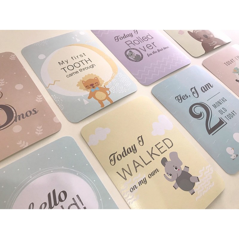 

Milestone card / newborn card 40pcs