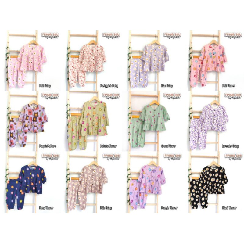Setelan Rayon Panjang Anak Freya Set by MyBeeKids