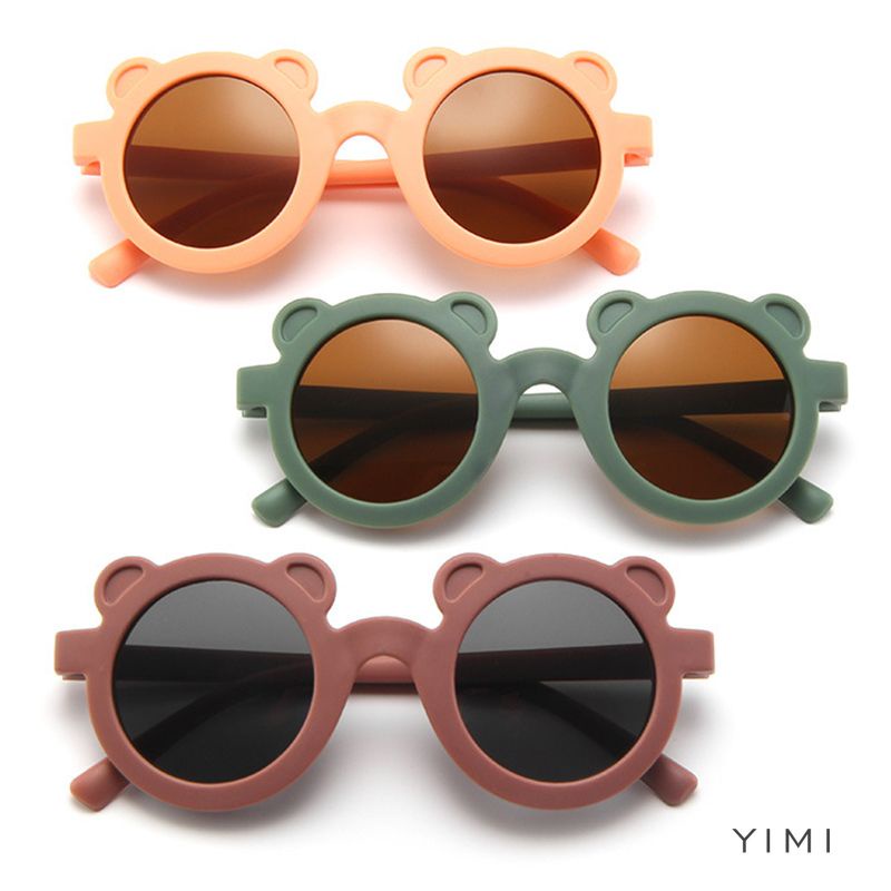 TERBARU Kacamata anak fashion telinga bear kacamata beruang hitam kids sunglasses