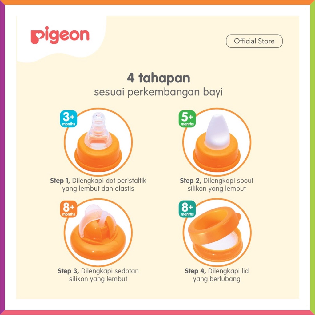 PIGEON MAGMAG ALL IN ONE SET TRAINNING CUP | BOTOL SUSU PIGEON | TRAINNING CUP SET