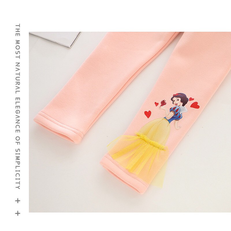 LEGGING CELANA ANAK PEREMPUAN MOTIF 3D PANJANG DISNEY PRINCESS