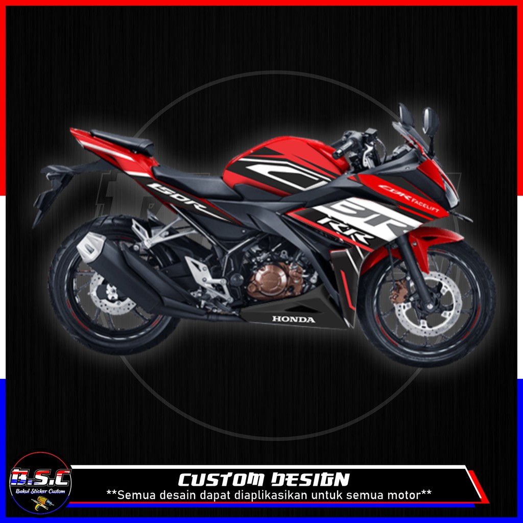 Jual Striping Decal CBR 150R Facelift LED Motif RR Racing Indonesia Shopee Indonesia