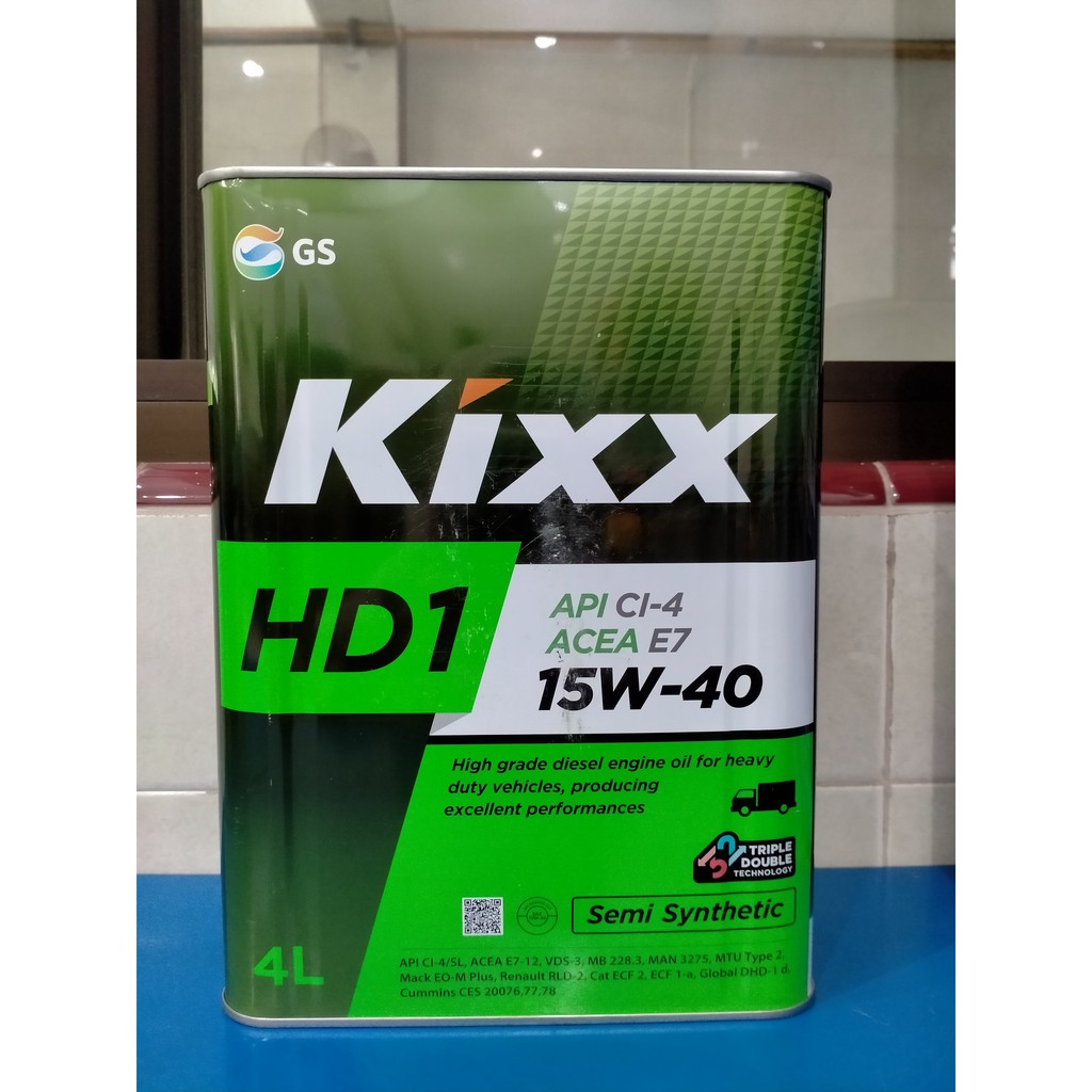 OLI MESIN MOBIL KIXX HD1 (15W-40) 4 LITER