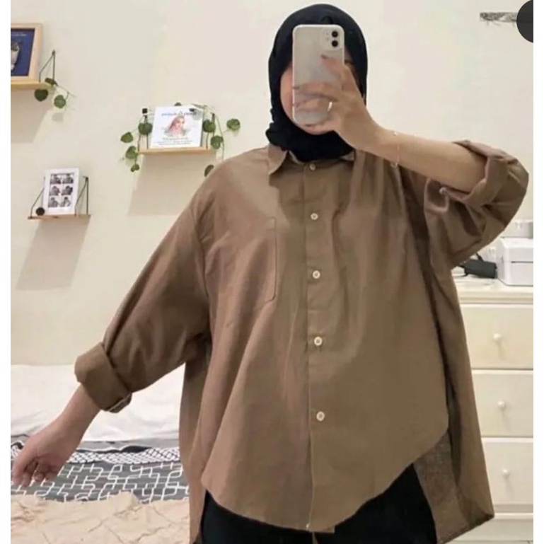 KEMEJA LINEN OVERSIZE//BLOUSE OLIVIA LINEN PREMIUM OVERSIZED