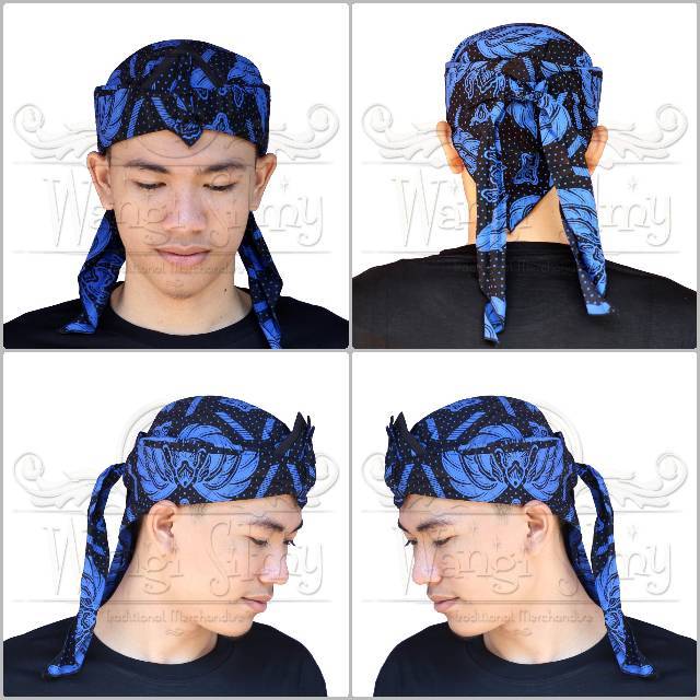 lop Blangkon Iket Sunda Motif Batik Baduy - Ikat Iket Totopong Sunda Motif Baduy Kanekes