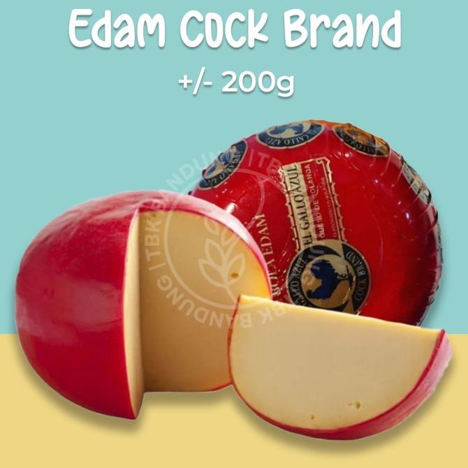 

(BISA COD) Edam Cock Brand Dutch Cheese Keju Ayam TERUJI Kode 167