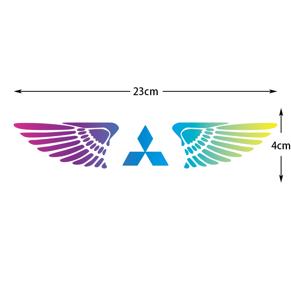 Mitsubishi Sticker Dekorasi Kaca Depan Belakang Mobil Motif Tulisan Pajero 4 Colt Galant 8 Lancer X Outlander