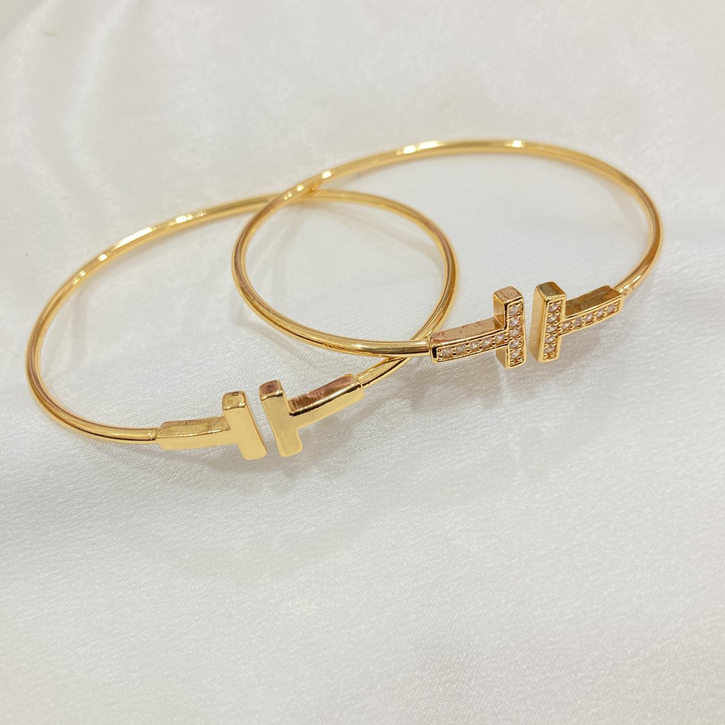 Gelang Bangle Wanita Lapis Emas Simple Model Yaxiya Jewelry Aksesoris Fashion Perhiasan