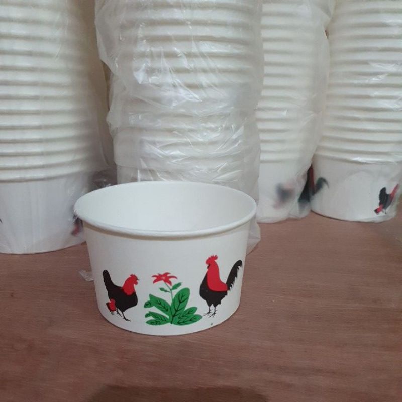 Jual Paper Bowl 12 Oz 360 Ml Mangkok Kertas 3Ayam Minimal Order 25 Pcs ...