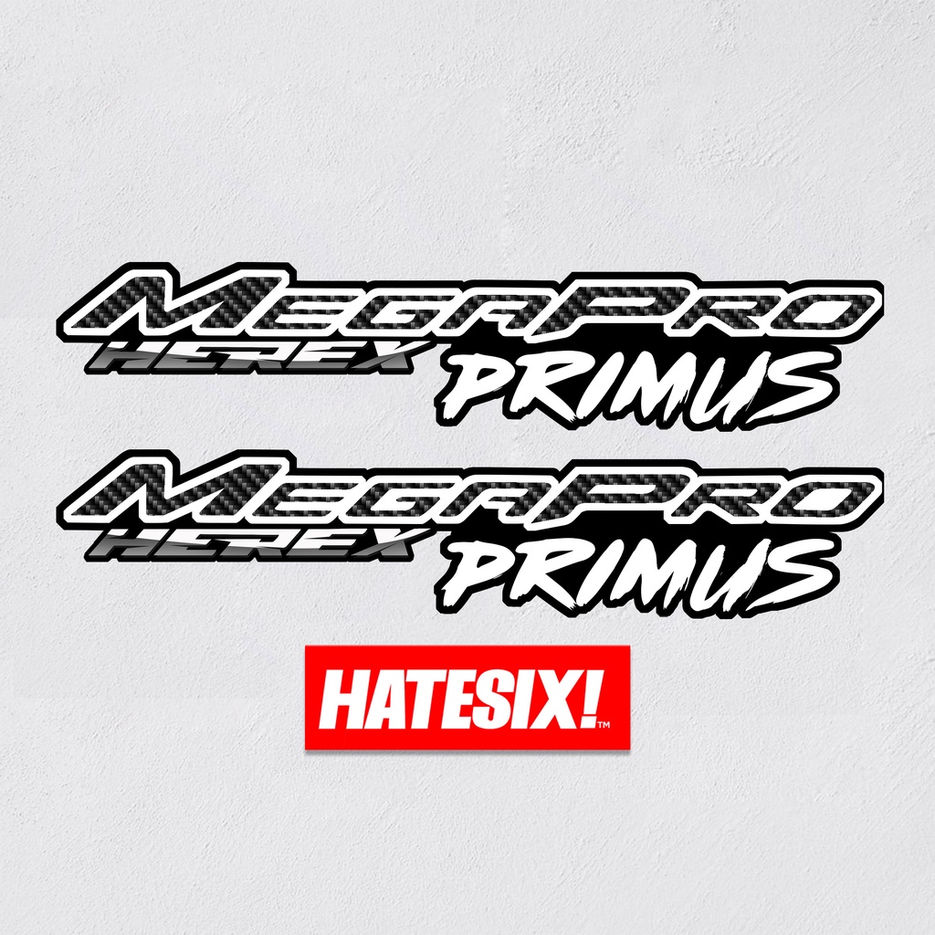 Stiker Sticker Decal Honda Megapro Hiu Mono Primus Herex Hatesix