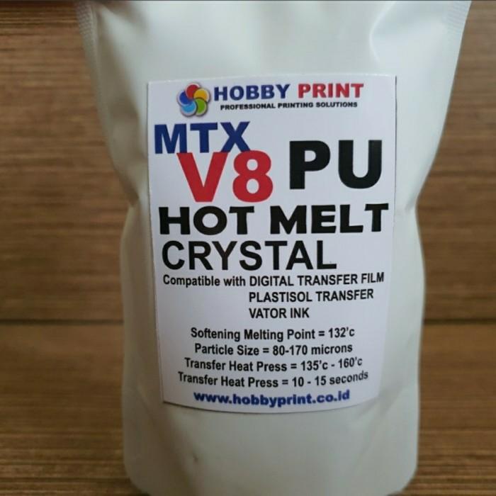 

500gr PU Hot Melt Crystal Adhesive Powder Sablon DTF Film Plastisol