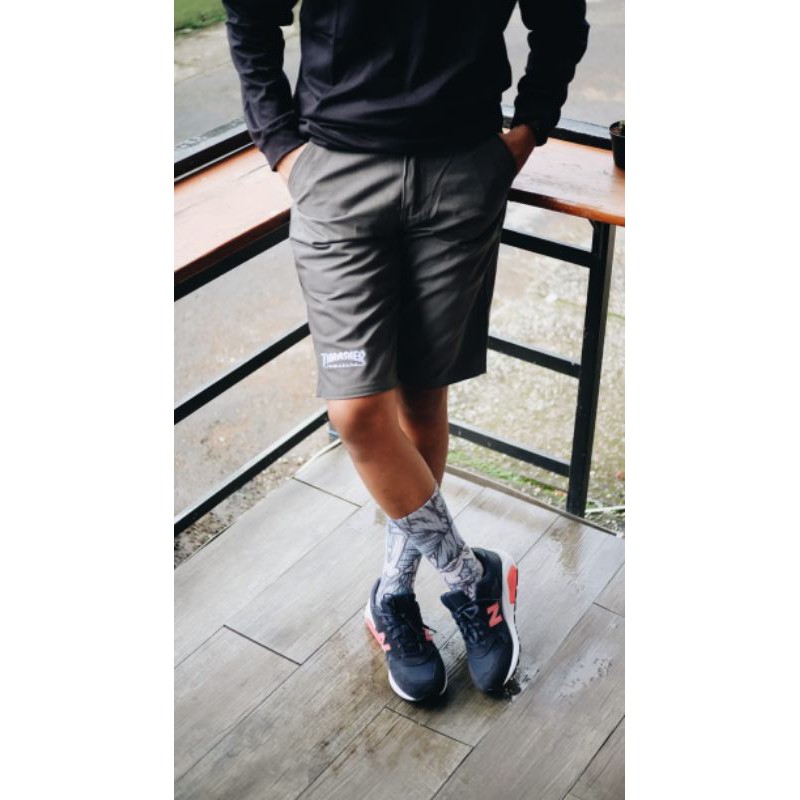 Celana Outdoor - Shortpants Thrasher - Celana chino Pendek Thrasher Mocca - Celana Pendek Casual