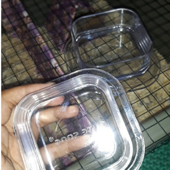 Tempat Makan Akrilik Transparant / Tempat Makan Hamster / Tempat Makan Landak Mini FEFARM