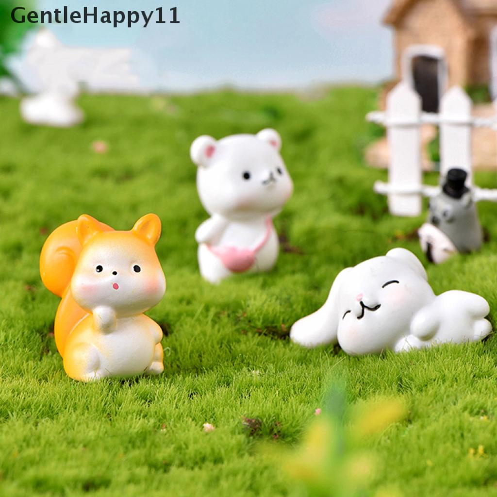 Gentlehappy Miniatur Hewan Untuk Dekorasi Taman Mini / Rumah Boneka DIY