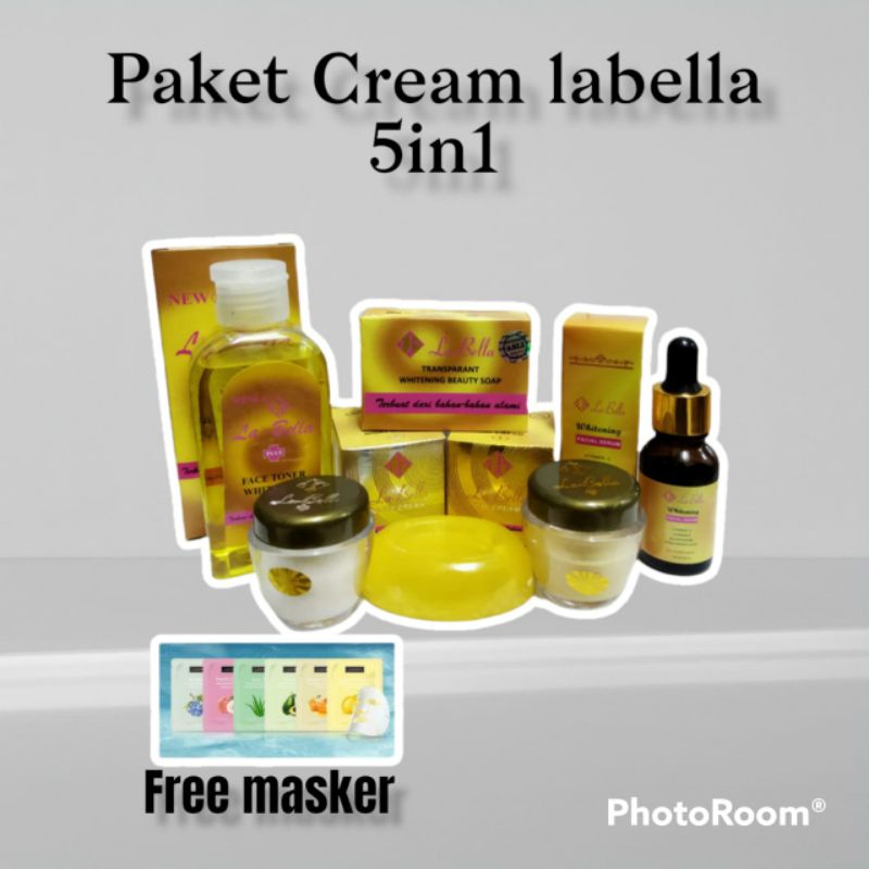 PAKET LEngkap labella gold Original / la bela / la bella Original