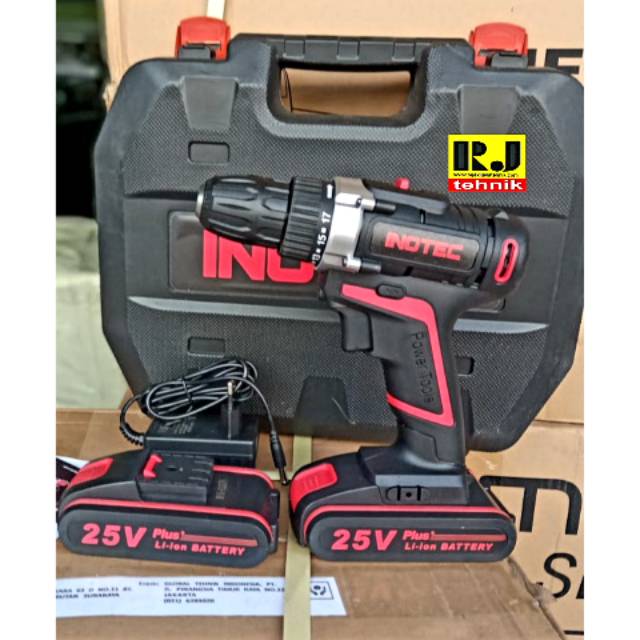 Mesin Bor Baterai Cordless Portable Drill Inotec IT25V
